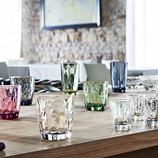 Waterglas/sapglas 470 ml - Diamond Dof - Drinkglas - Water/sapglas