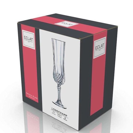 Eclat Longchamp champagneglas - 14 cl - Set-6