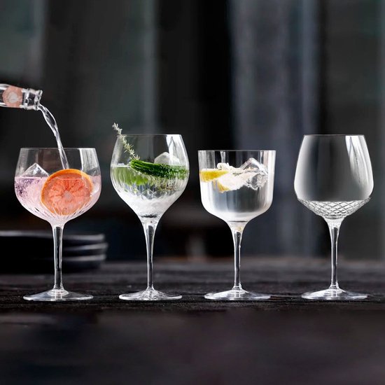 Luigi Bormioli Mixology - Ginglas - Gemengde set - 4 stuks