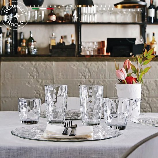 Bormioli Rocco Diamond waterglas - 30 cl - Set-6