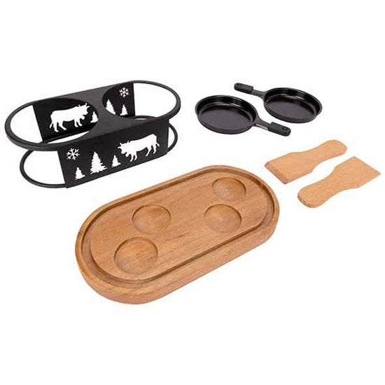 Aspen Raclette Ovaal 2 Personen +spatels