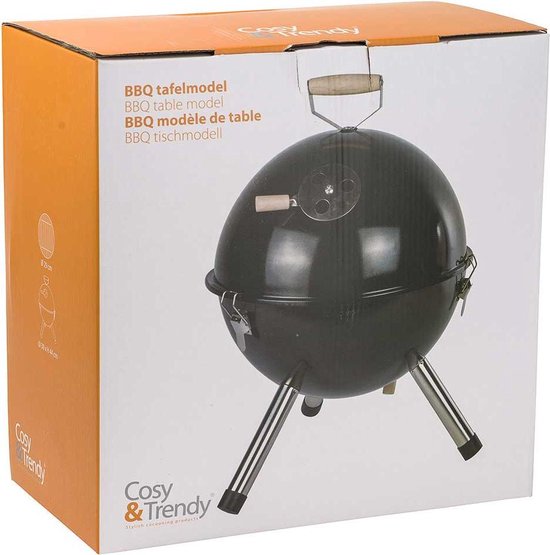 Cosy&Trendy BBQ tafelmodel Ø 30 cm - Zwart