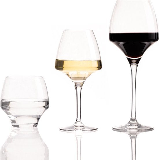 Chef & Sommelier Wijnglazenset Open Up - 18-Delige Glazenset (6 Rode Wijnglazen, 6 Witte Wijnglazen & 6 Waterglazen) - Luxe Glaswerk - Kristalhelder, Duurzaam & Vaatwasserbestendig voor Wijnliefhebbers en Feestelijke Gelegenheden 2/2