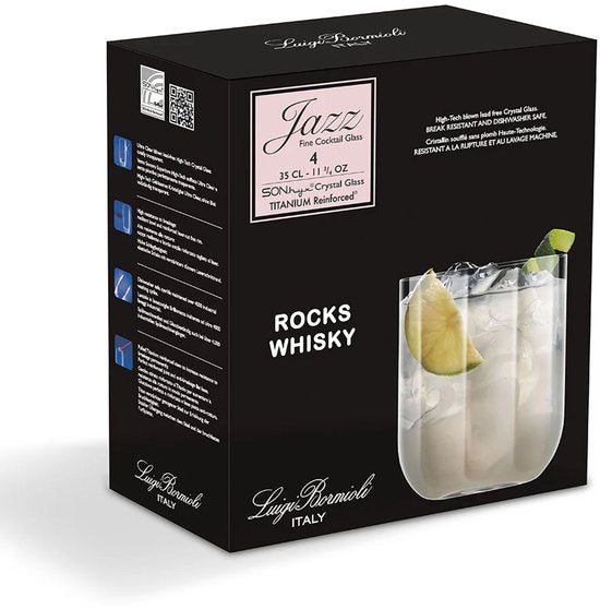 Luigi Bormioli Jazz - Whiskyglas - 35cl - 6 stuks