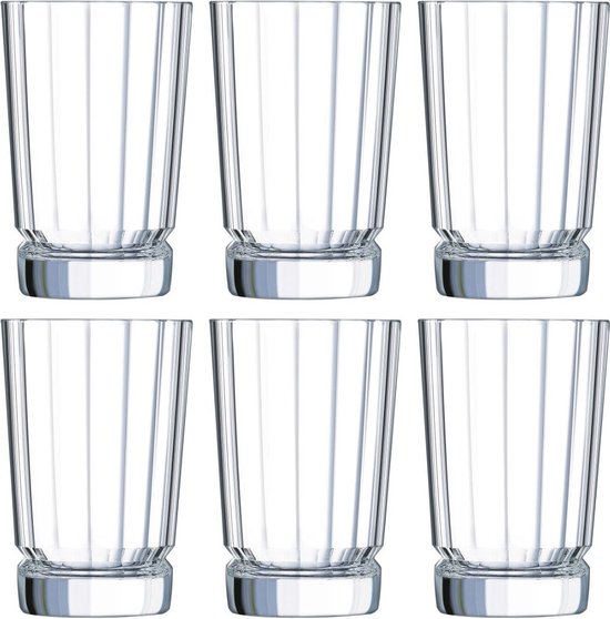 Cristal d'Arques Longdrinkglazen Macassar 360 ml - 6 Stuks