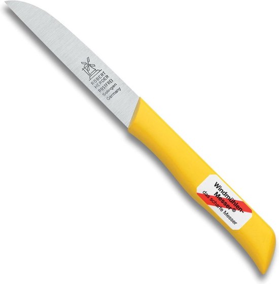 Robert Herder Molenmes - Schilmesje - Aardappelmes - RVS - Geel