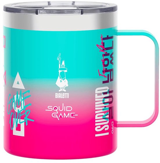 Bialetti SQUID003 reisdrinkbeker 360 ml Meerkleurig Roestvrijstaal