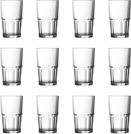 Longdrinkglazen, Drinkglazen set van 12 - Next, 284ml