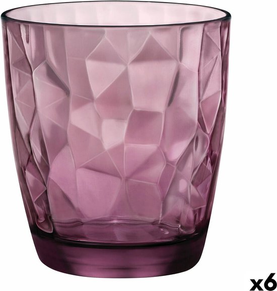 Bormioli Rocco Diamond Tumbler - 39 cl - Paars - 6 stuks