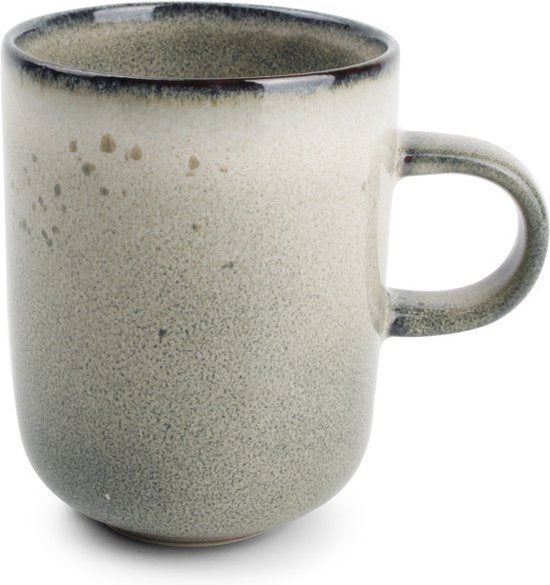Salt & Pepper Serviesset Meridian - Groen/Blauw - 16-delig voor 4 Personen - Aardewerk - Inclusief Dinerborden, Ontbijtborden, Kommen en Kopjes - Magnetron- en Vaatwasserbestendig