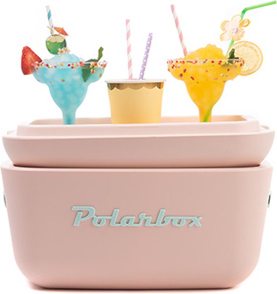 Polarbox - Koelbox - met Schouderband - Lichtroze - 12 Liter - 40x26x(H)23cm