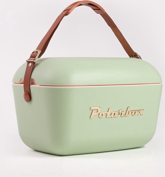 Polarbox - Koelbox - met Schouderband - Olijf Goud - 20 Liter - 45x30x(H)28cm