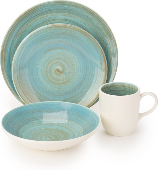 Cosy&Trendy Serviesset 24-delig Turbolino Blauw