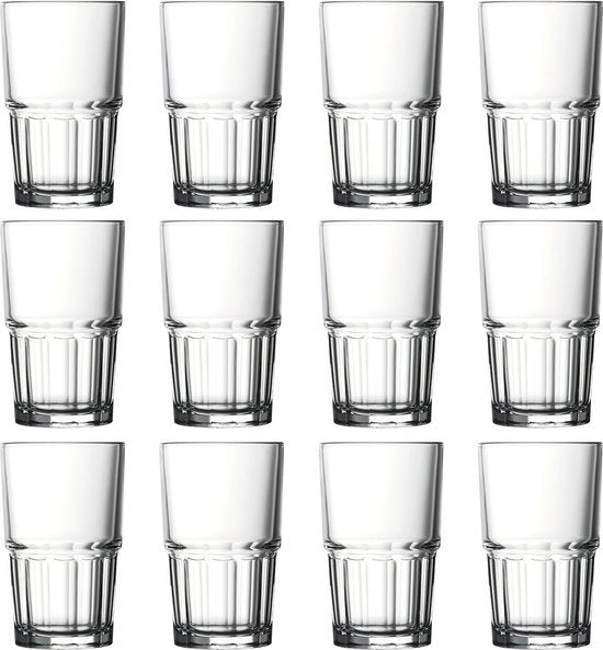 Longdrinkglazen, Drinkglazen set van 12 - Next, 284ml