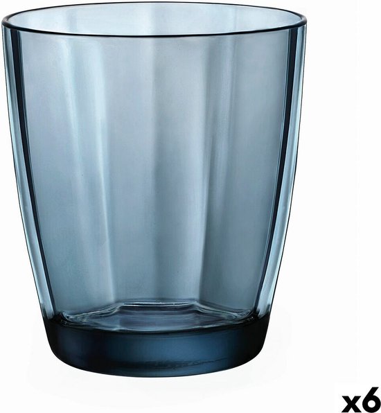 Bormioli Rocco Pulsar waterglas - 30 cl - Blauw - Set-6