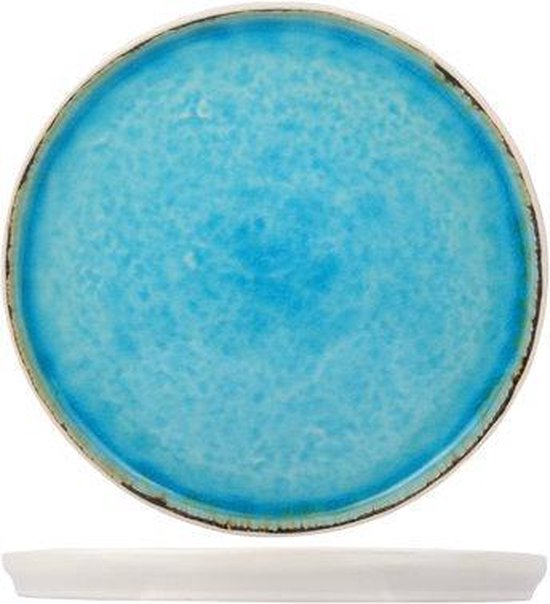 Cosy&Trendy Laguna Ontbijtbord - Ø 21,5 cm - Blauw - Set-6