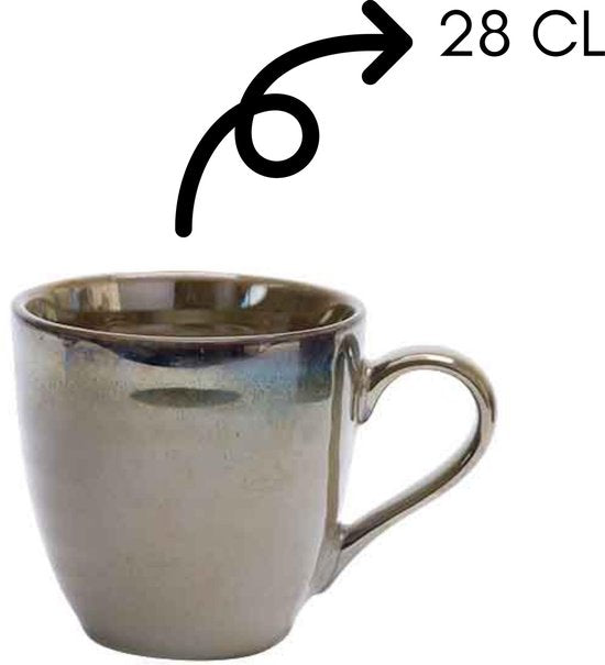 Cosy&Trendy Okarito Koffiebeker Mix - 6 stuks - 28cl
