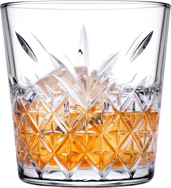 Pasabahce Timeless - Waterglazen - Stapelbaar - 34 cl - 6 stuks - Transparant - Conisch Glas