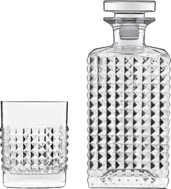 Luigi Bormioli Whiskey set Elixer - 5-delig