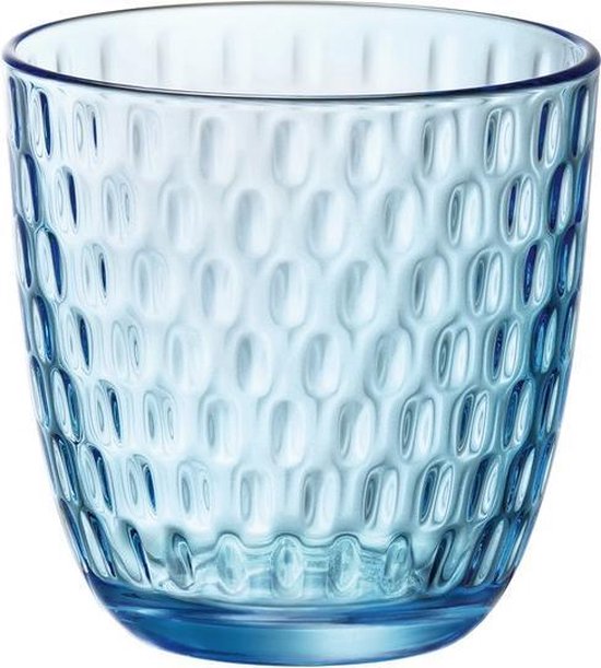 Bormioli Rocco Glazen Slot - Blauw - 290 ml - 6 stuks