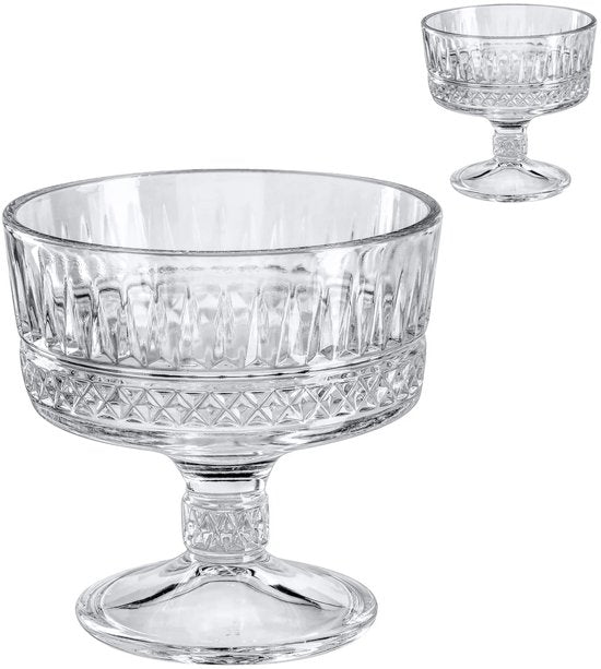 Paşabahçe Elysia - Ijs Schaal - Kristal - Set van 2 stuks - Ijs Coupe- 245 ml