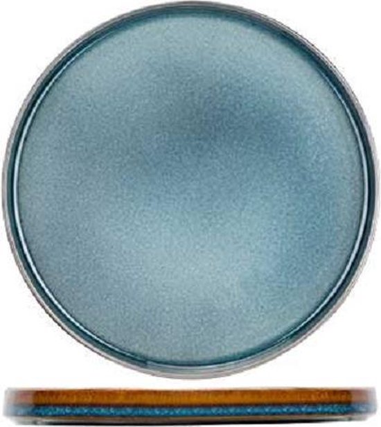 Cosy& Trendy Quintana Blue Broodbordje-Schoteltje - D14CM - Set-6