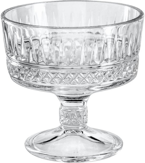 Paşabahçe Elysia - Ijs Schaal - Kristal - Set van 2 stuks - Ijs Coupe- 245 ml