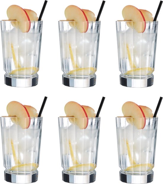 Cristal d'Arques Longdrinkglazen Macassar 360 ml - 6 Stuks