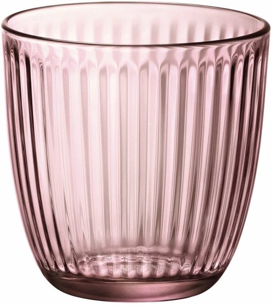 Bormioli Rocco Glazen Infinity Color - waterglazen 6 stuks 290ml roze