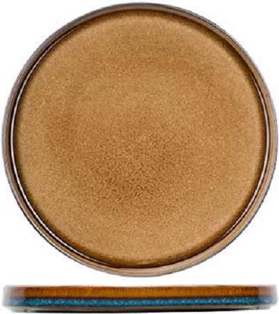 QUINTANA AMBER DESSERTBORD D22CM - 6 stuks