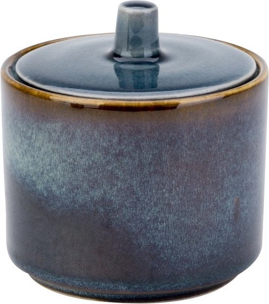Cosy&Trendy Quintana Blue Suikerpot - D8 X H6.7-8,5 cm