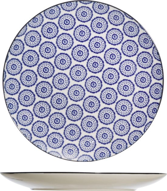 Cosy&Trendy Tavola Blue Dessertbord - Ø 20 cm - Set-6