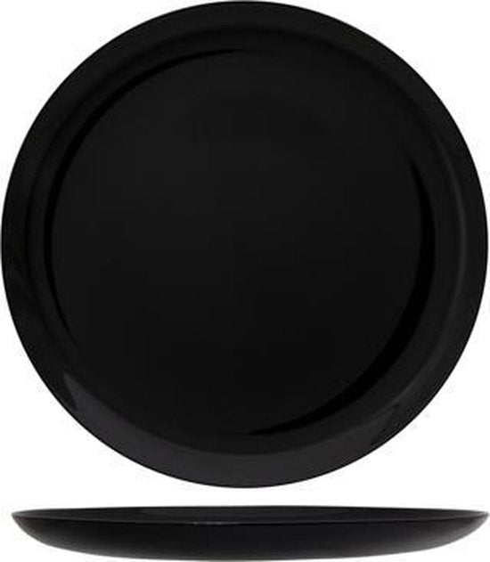 Grote Zwarte Pizzaborden - 6 stuks - 32 cm