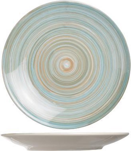 Cosy & Trendy Turbolino Plat Bord - Ø 27 cm - Blauw - Set-6