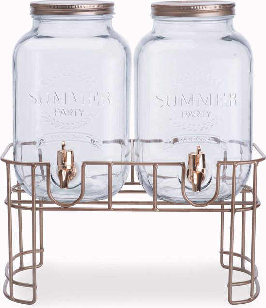 Cosy&Trendy Sapdispenser set op standaard - 2x 3,5 liter