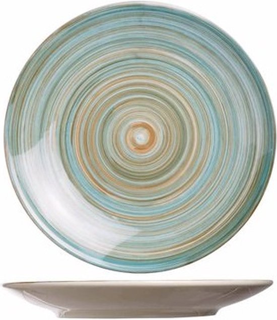 Cosy & Trendy Turbolino Bord - Keramisch Blauw - 22CM