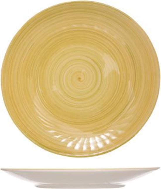 Cosy & Trendy Turbolino Plat Bord - Ø 27 cm - Geel - Set-6