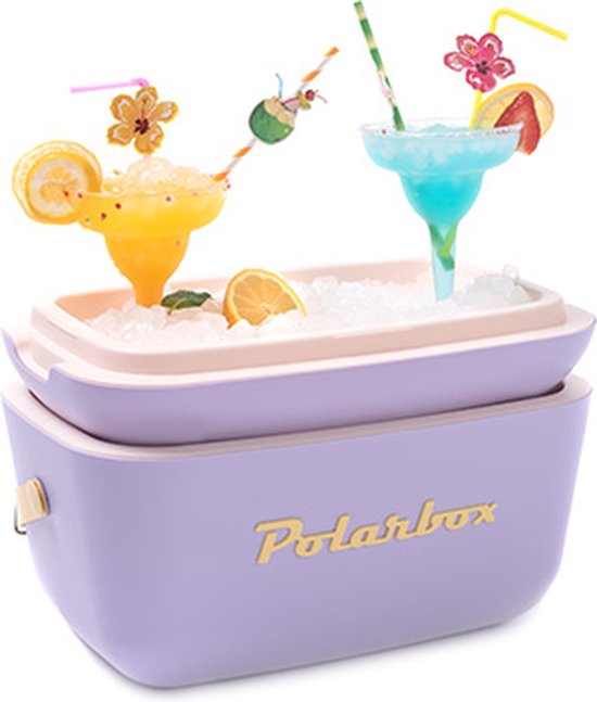 Polarbox  - Koelbox - met Schouderband - Paars - 12 Liter - 40x26x(H)23cm