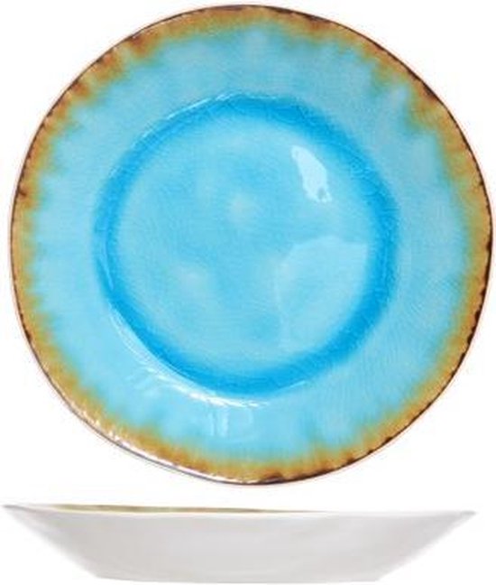 Cosy&Trendy Laguna Schotel - Ø 15 cm - Blauw - Set-6