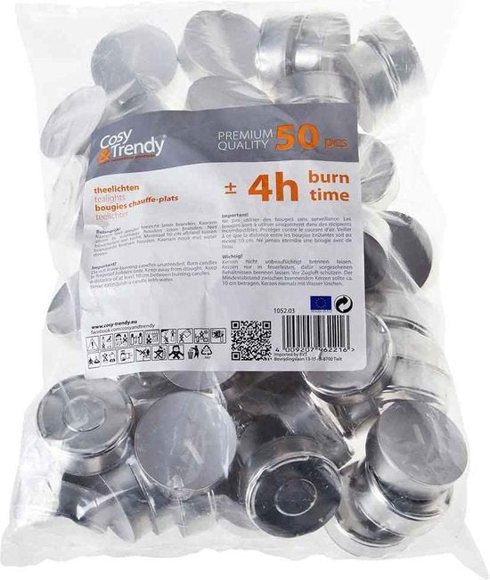 Cosy&Trendy Waxinelichtjes 4 uur - Set-50