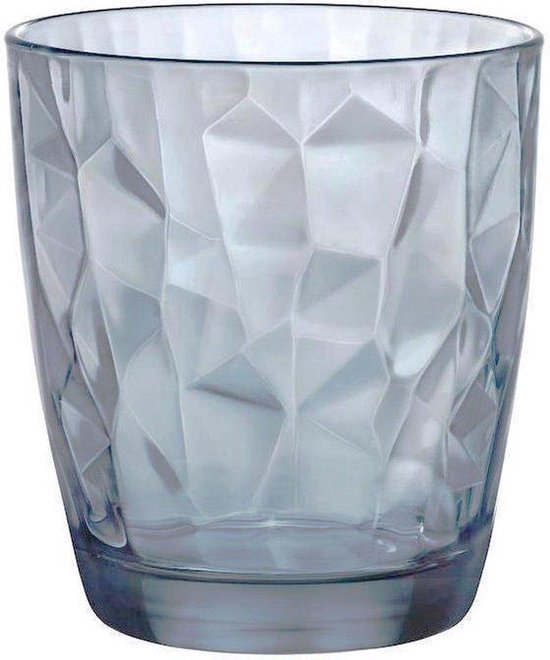 Bormioli Rocco Diamond waterglas - 39 cl - Blauw - Set-6