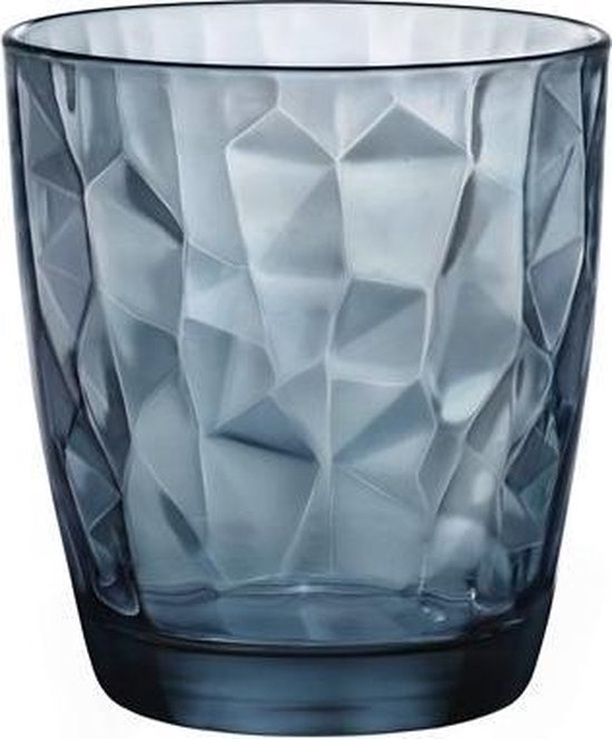 1 x Bormioli Rocco Diamond Los Waterglas - 1 stuk(s) - 30 cl - Blauw - Tumbler