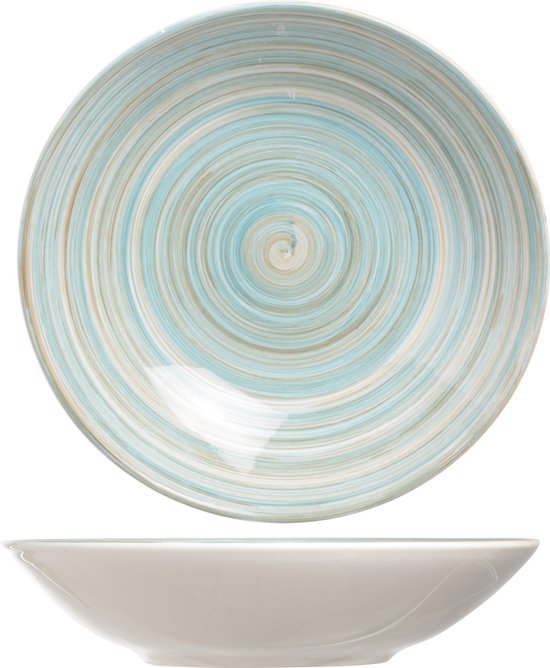 Cosy & Trendy Turbolino Diep Bord - Ø 21 cm - Blauw - Set-6