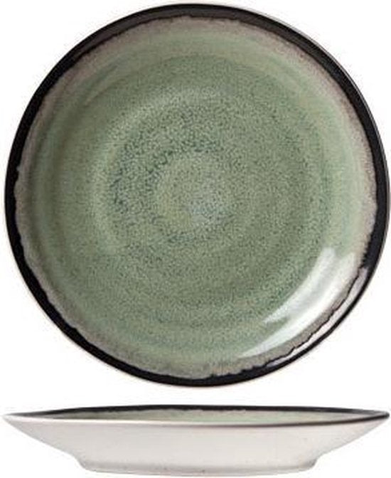 Cosy & Trendy Fez Green Schotel/Bordje Ø15,5cm ( Set van 6 )