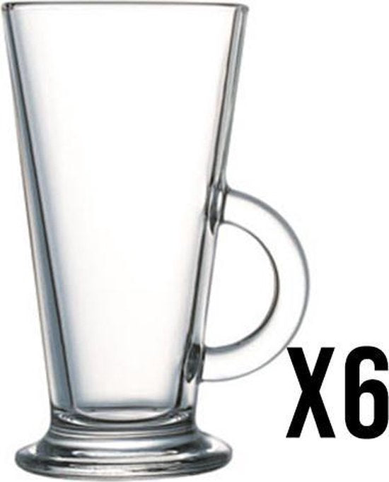Arcoroc Latino Latte Macchiato Glazen 290ml - 6 stuks