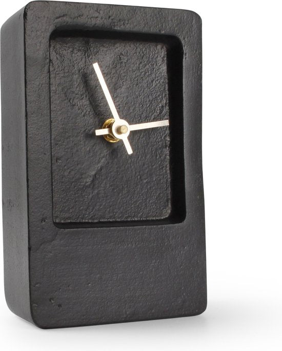 S|P Collection - Tafelklok - 11xH18cm - zwart - edge - Zone