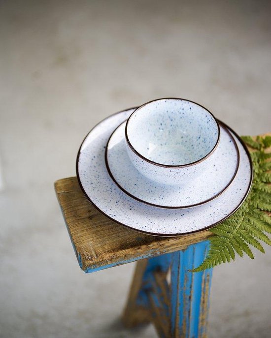 Cosy&Trendy Tessa Blue dinerbord - Ø 26,3 cm - Set-6
