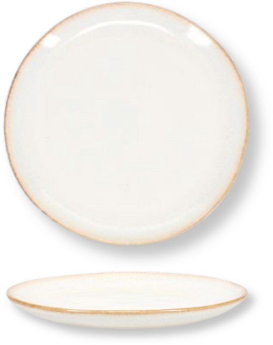 Salt & Pepper Serviesset Artisan Wit 12-delig - Servies Set 4 Personen - Modern Design Aardewerk - Vaatwasser- & Magnetronbestendig