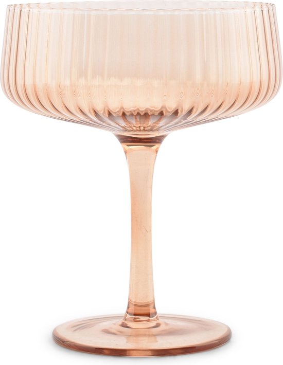 S|P Collection Champagneglas 23cl coupe amber Ray - set/4
