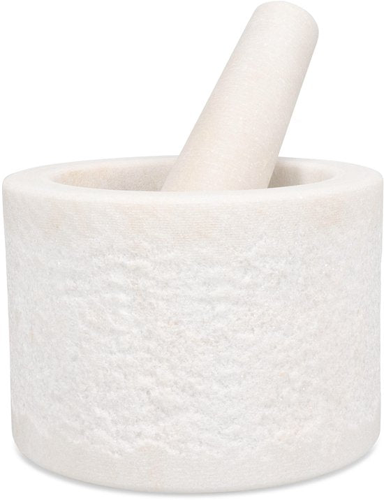 S|P Collectinon - Vijzel en stamper - 16xH6cm - white - Marbliss